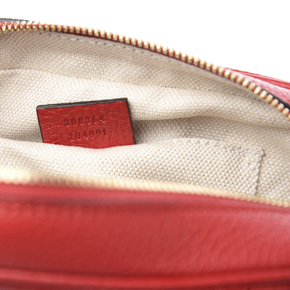 Gucci Pebbled Calfskin Small Soho Disco Bag Tabasco Red 8 of 8