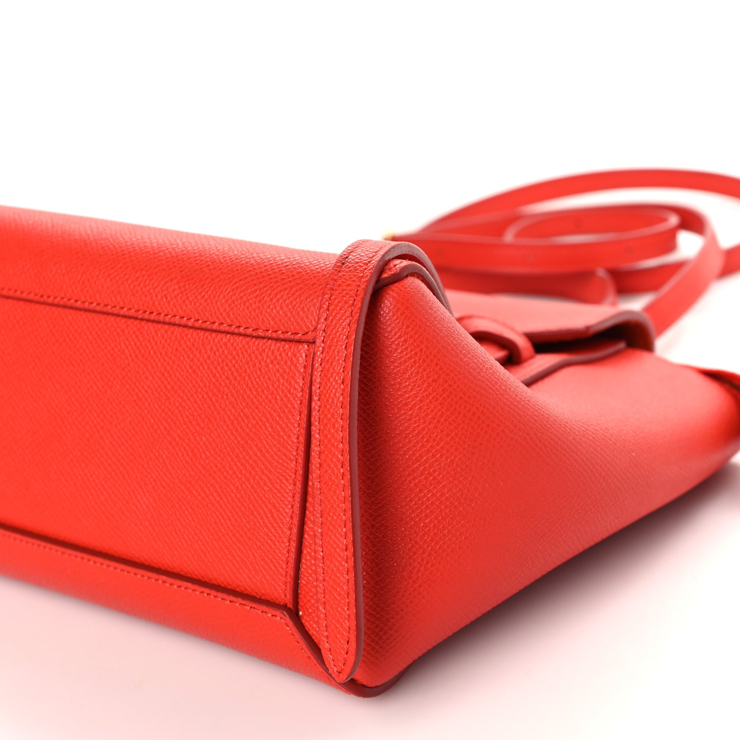 Grained Calfskin Nano Belt Bag Carnelian
