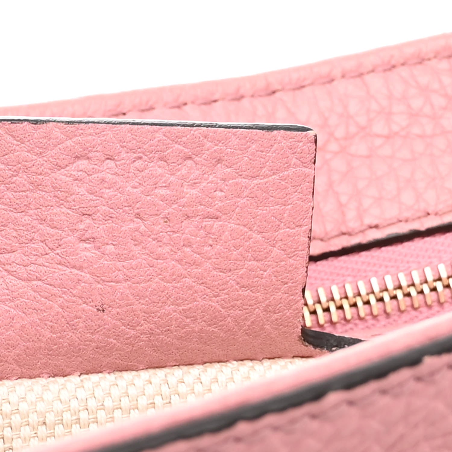 Gucci Pebbled Calfskin Medium Soho Flap Crossbody Pink 7 of 10
