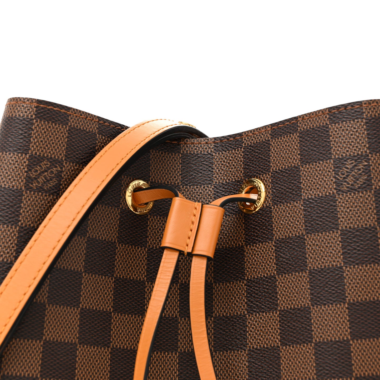 Damier Ebene Neonoe MM Safran