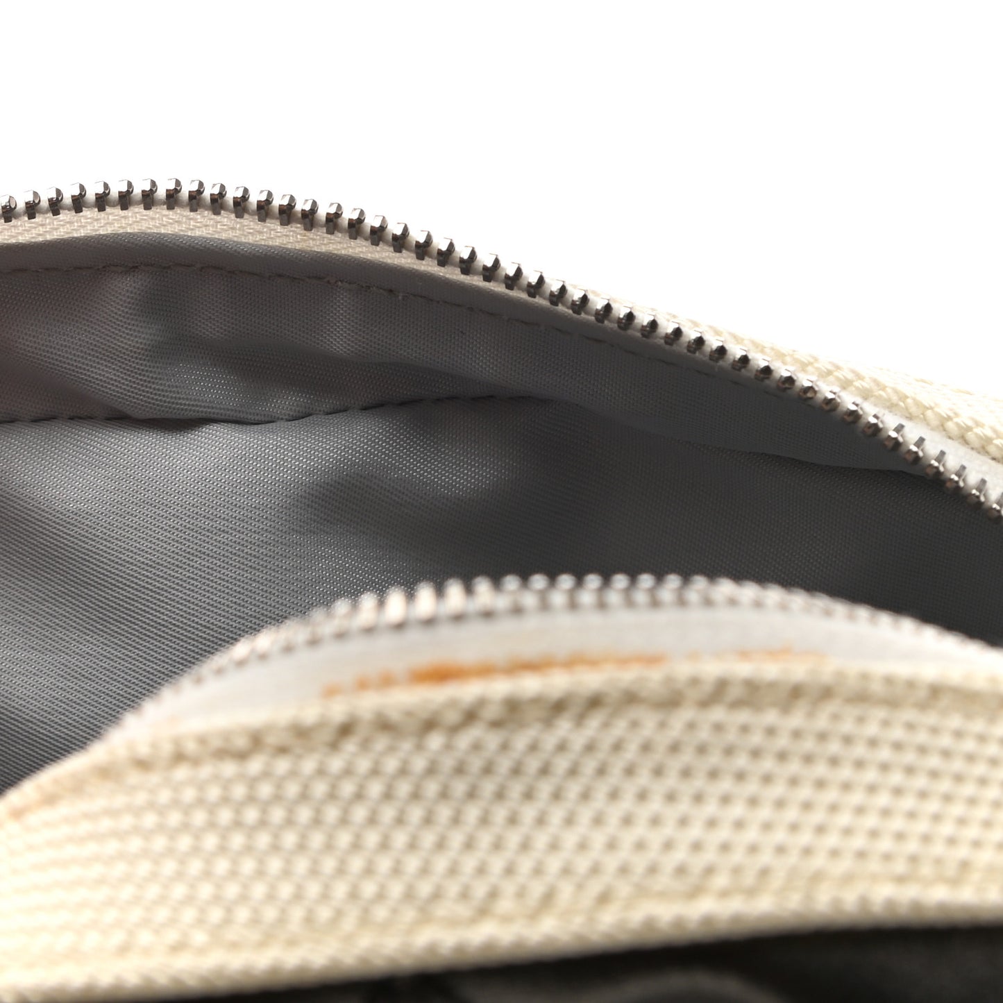 Coated Canvas Paris Biarritz Makeup Pouch Silver