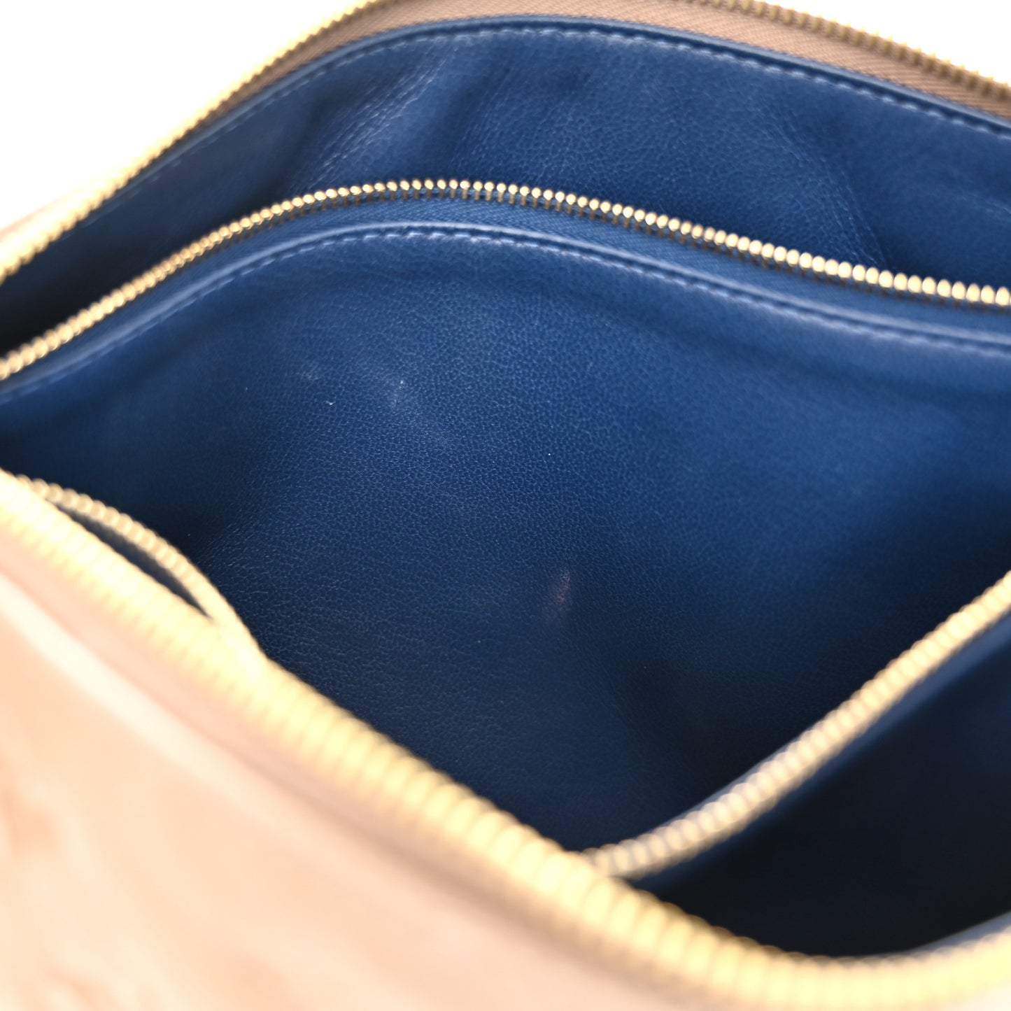 Lambskin Embossed Monogram Coussin PM Taupe