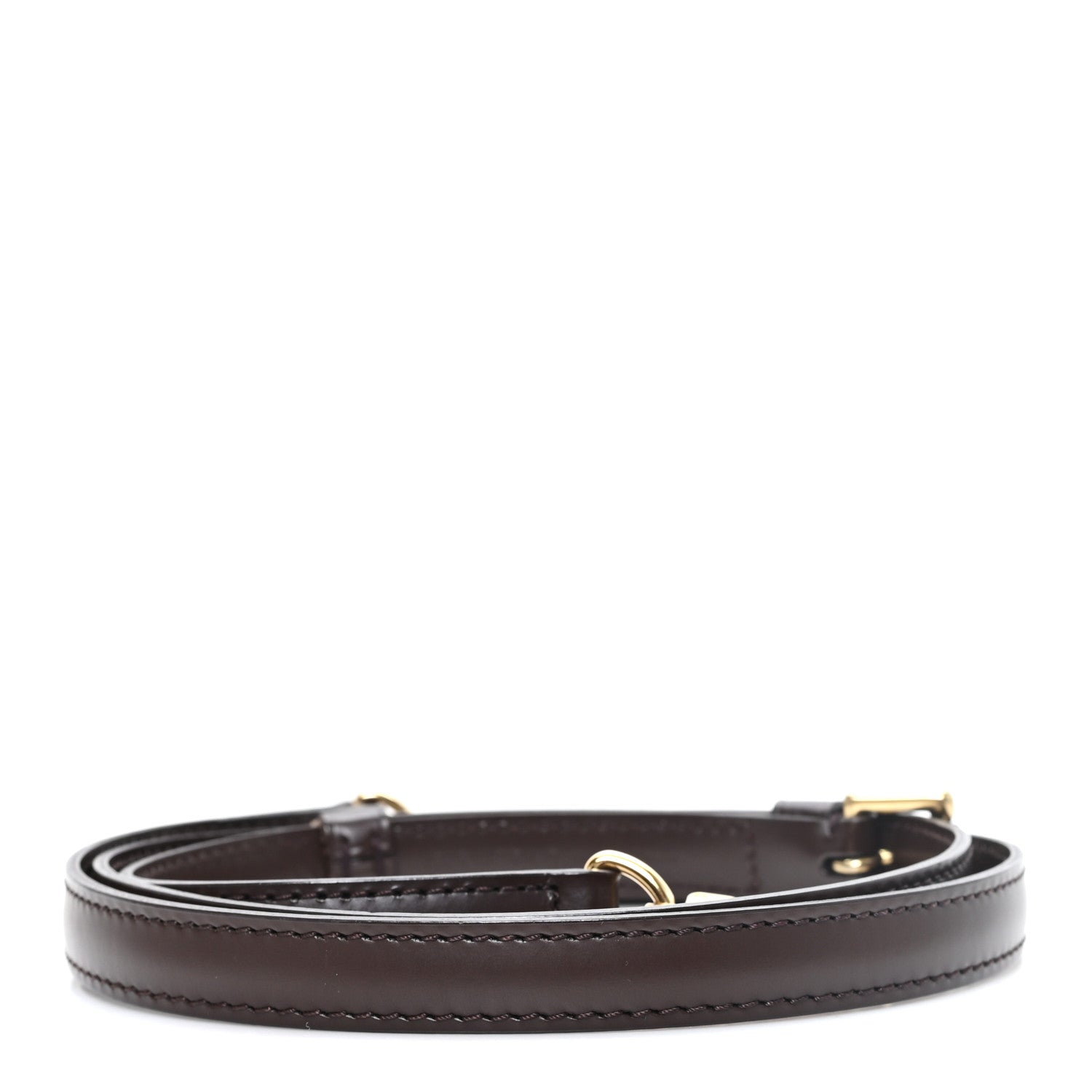 Louis Vuitton Calfskin 16mm Adjustable Shoulder Strap Brown 2 of 5