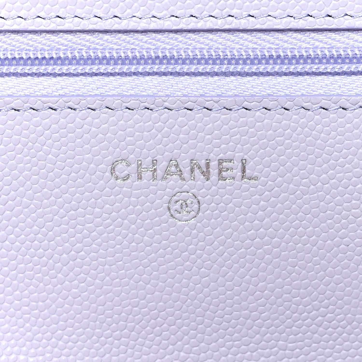 Chanel Caviar Quilted Wallet On Chain WOC Light Purple 6 of 11