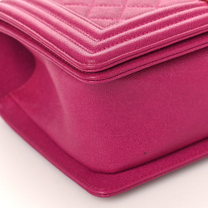 Chanel Caviar Quilted Medium Boy Flap Fuchsia 8 of 12