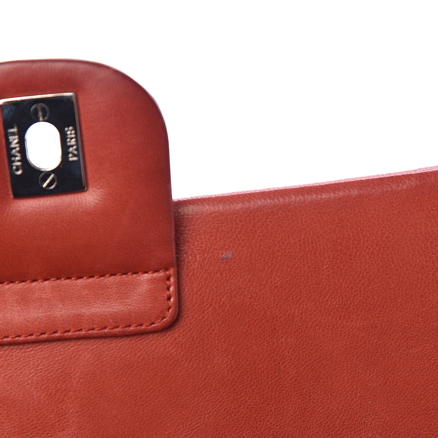 Chanel Lambskin Vertical Quilted East West Flap Red 11 of 24