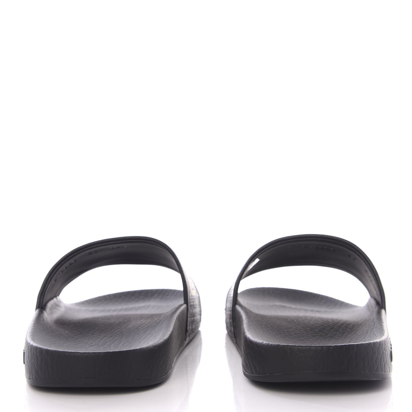 X SEGA Supreme Canvas GUCCY Stars Womens Slide Sandals 35 Black Gold