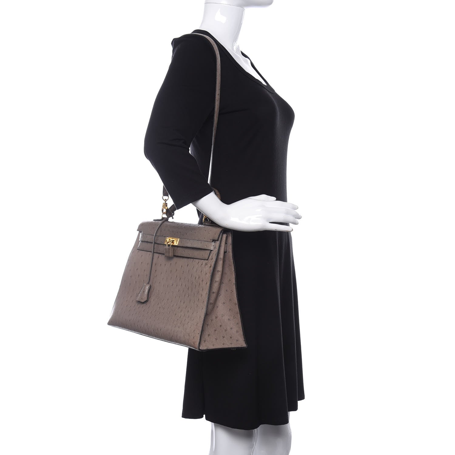 Hermes Ostrich Kelly Sellier 35 2 of 13