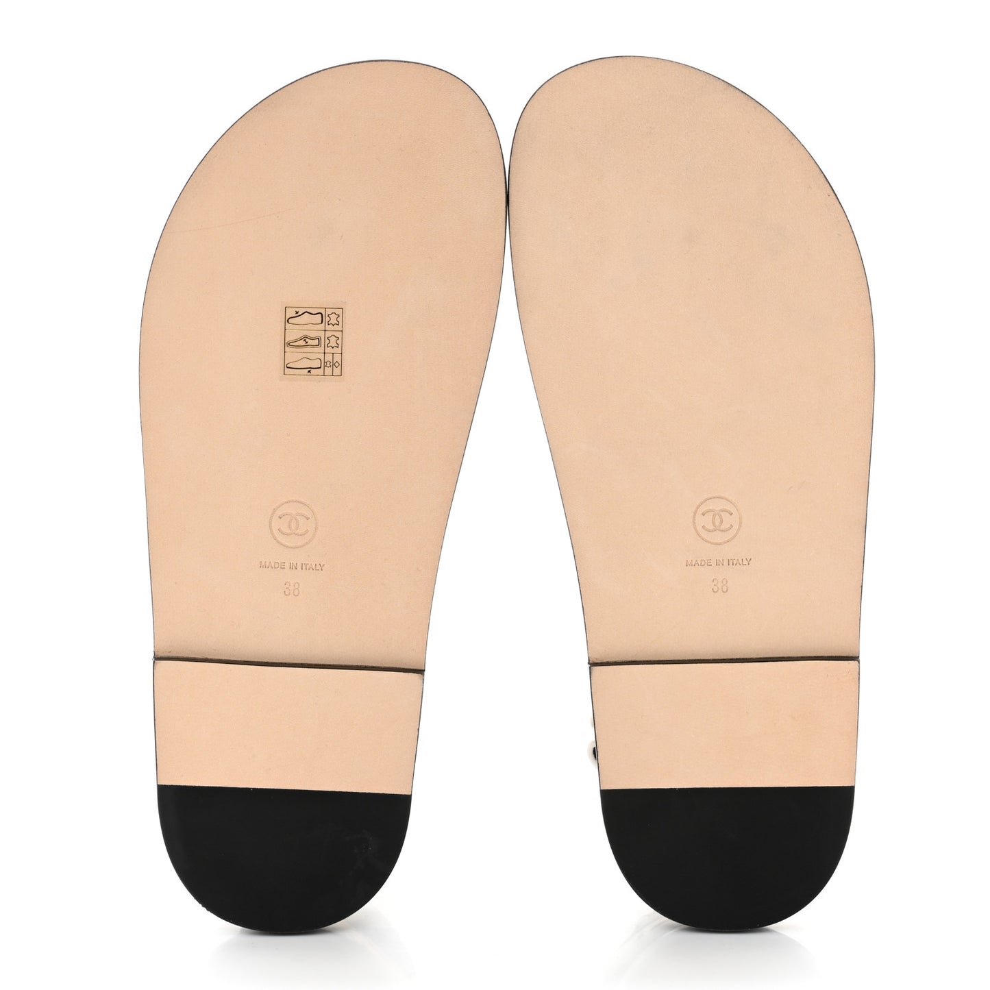 Lambskin Printed CC Velcro Dad Sandals 38 White Black