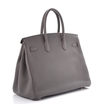 Hermes Togo Birkin 35 Etain 3 of 37