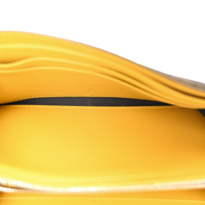 Fendi Vitello Cruise F is Fendi Bi-Color FF 1974 Embossed Continental Envelope Wallet On Chain Maya Yellow 5 of 12