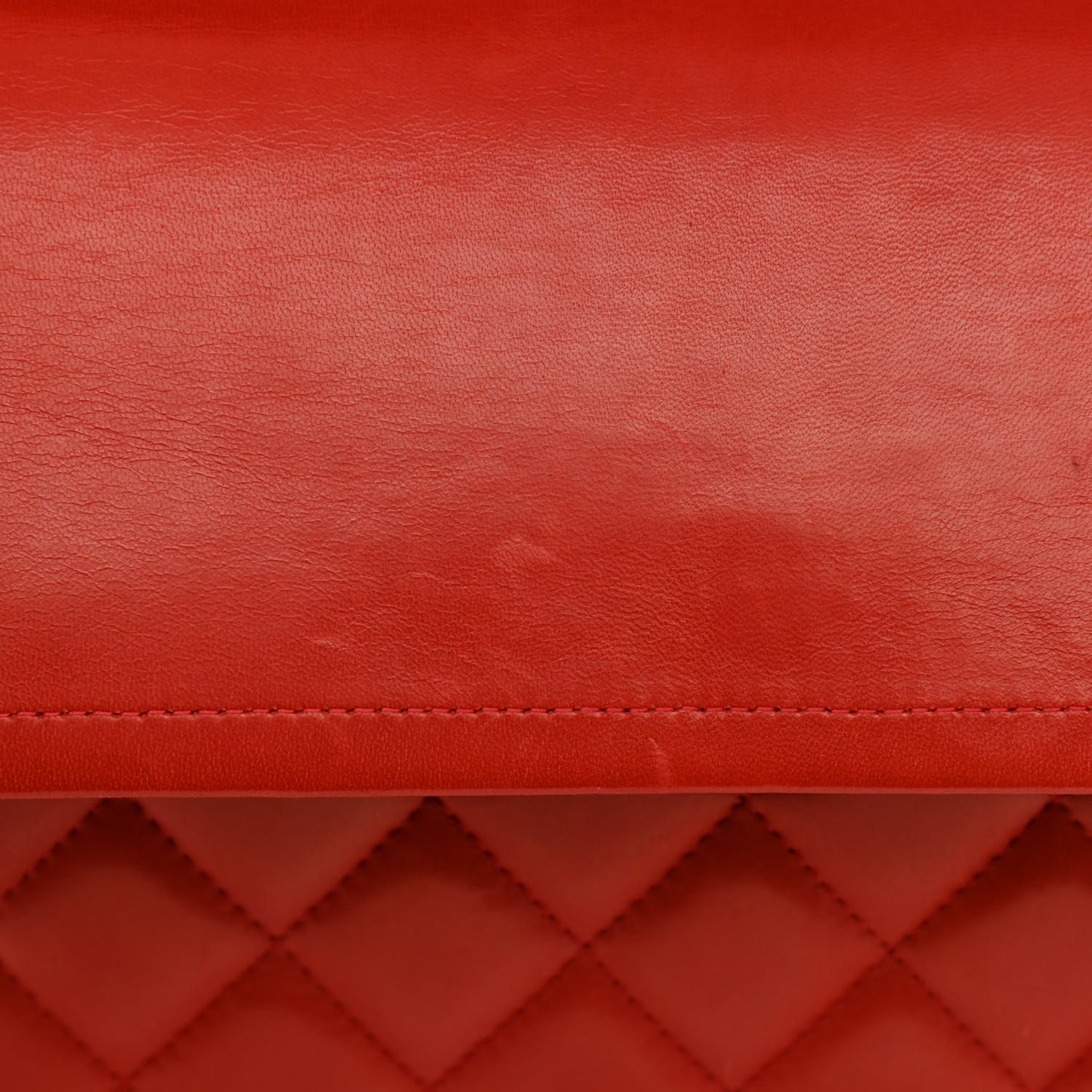 Lambskin Quilted Maxi Double Flap Red