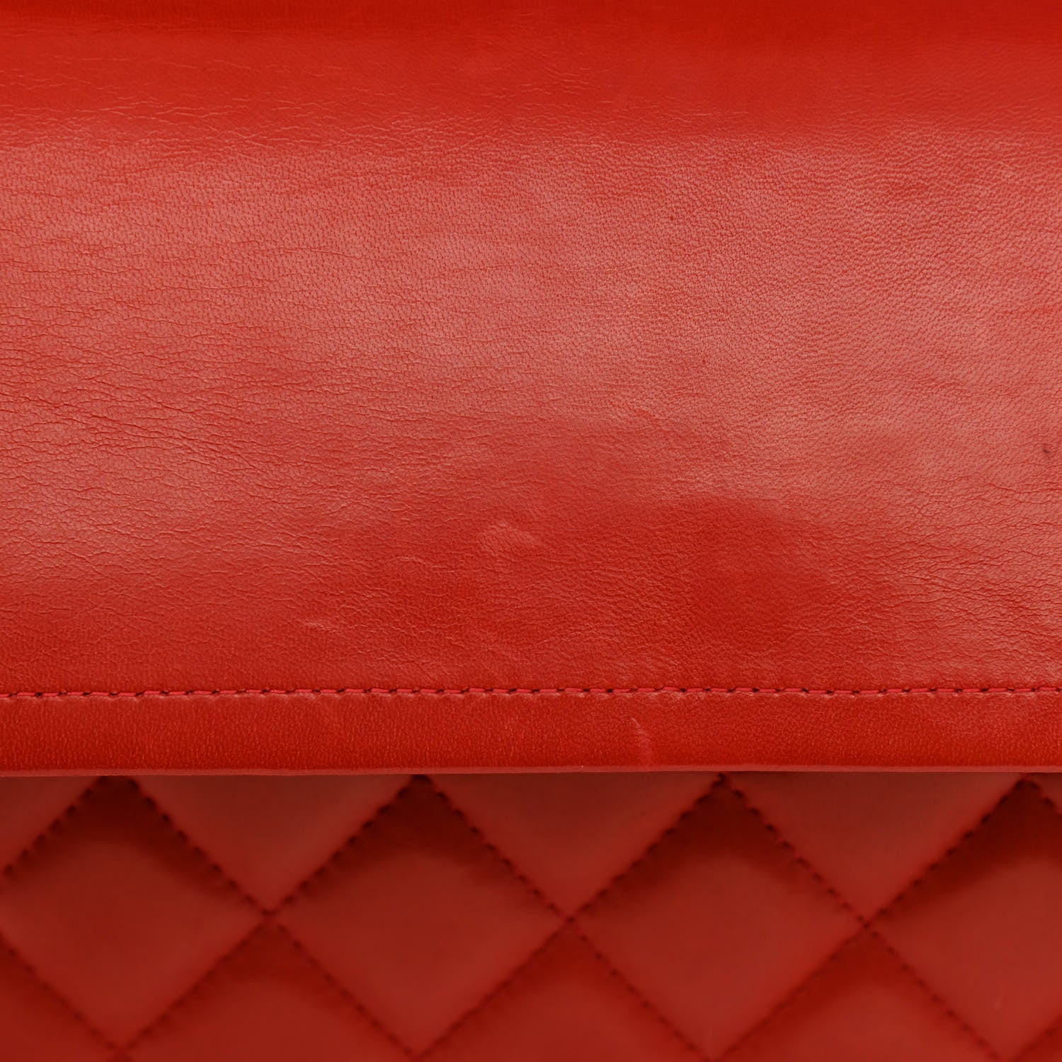Chanel Lambskin Quilted Maxi Double Flap Red 15 of 18