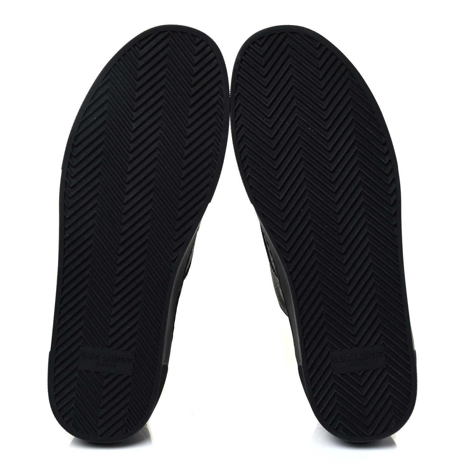 Saint Laurent Nappa Venice Sneakers 39.5 Black Gold 4 of 5