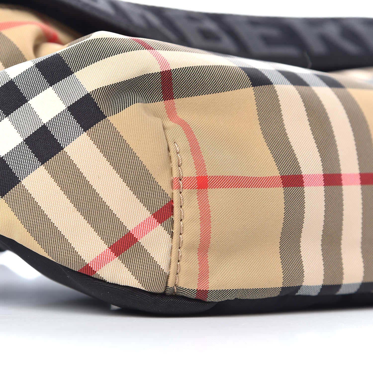 Burberry Nylon Vintage Check Sonny Bum Bag Archive Beige Black 7 of 8