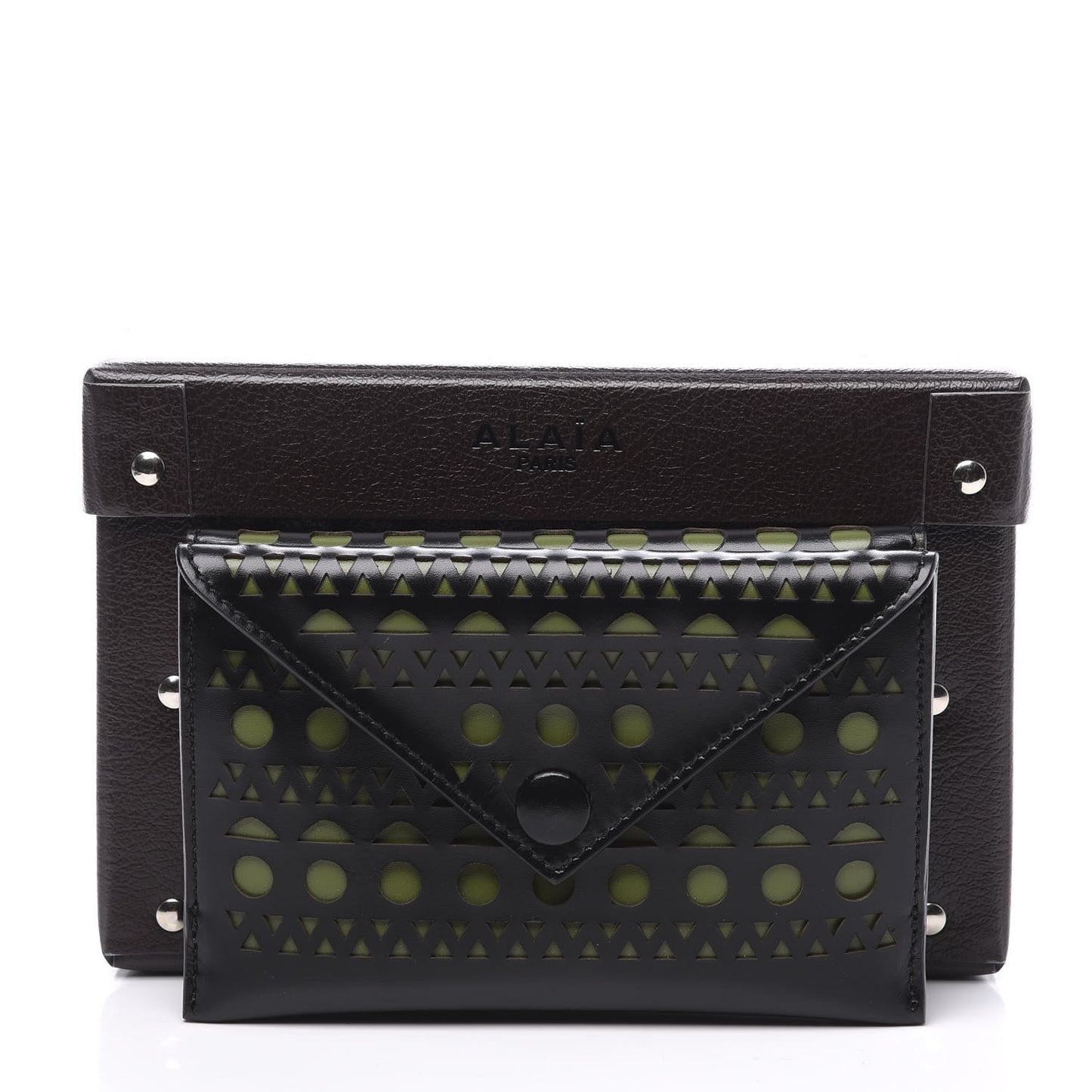 Calfskin Laser Cut iPhone Case Black