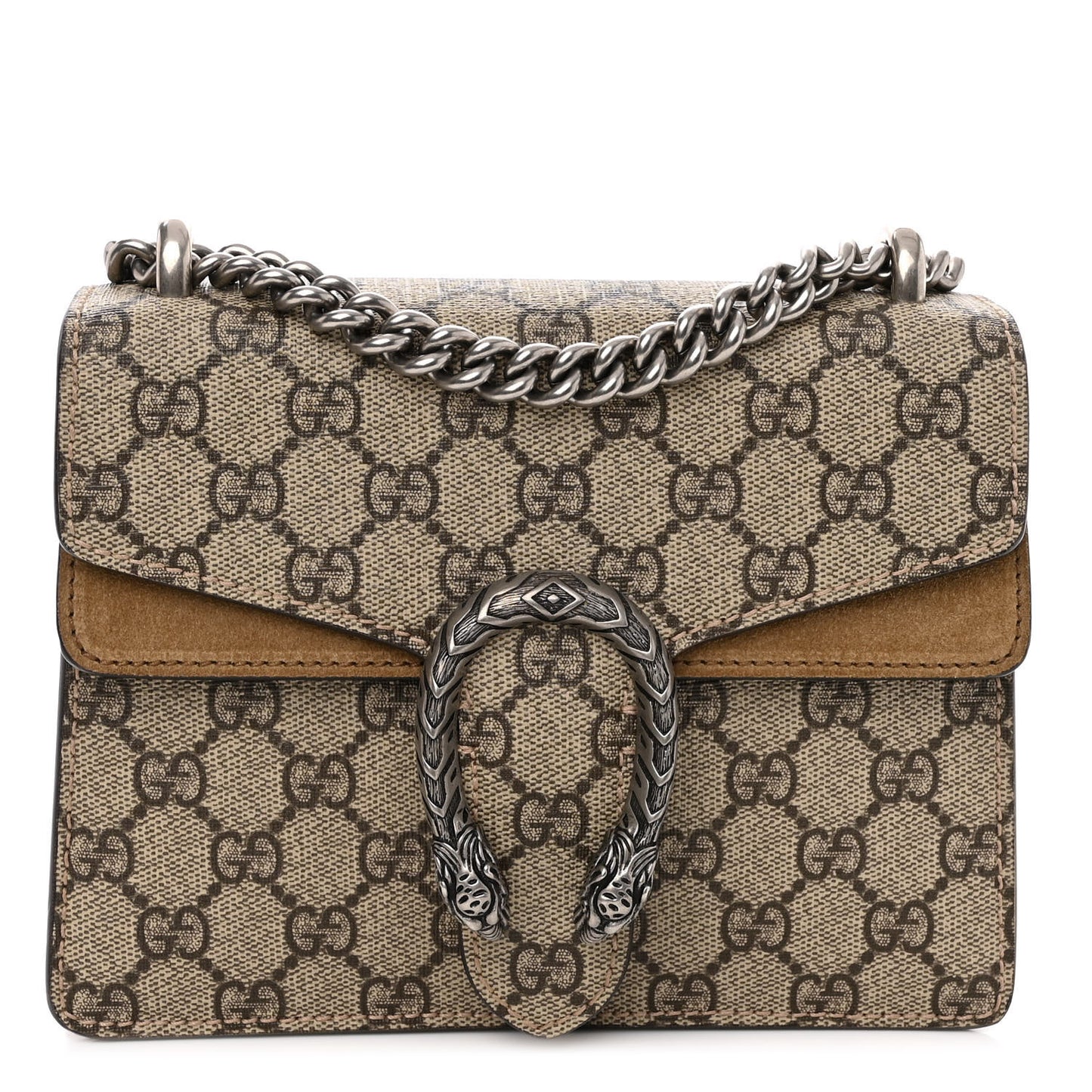 GG Supreme Monogram Mini Dionysus Shoulder Bag Taupe