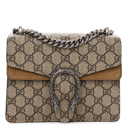 Gucci GG Supreme Monogram Mini Dionysus Shoulder Bag Taupe 1 of 10