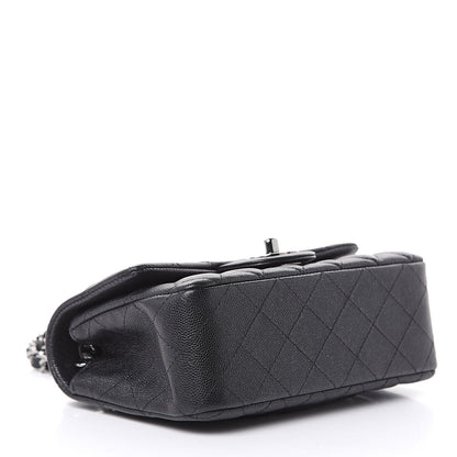 Chanel Iridescent Caviar Quilted Mini Rectangular Flap Black 4 of 11