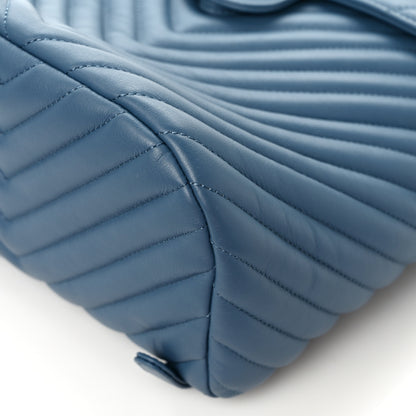 Chanel Calfskin Chevron Quilted Small Urban Spirit Backpack Light Blue 11 of 11