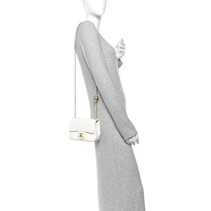 Chanel Lambskin Quilted Mini Pearl Crush Flap White 2 of 11