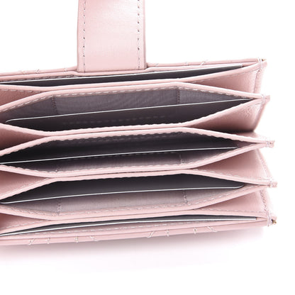 Christian Dior Patent Cannage Lady Dior 5-Gusset Card Holder Pink 5 of 7