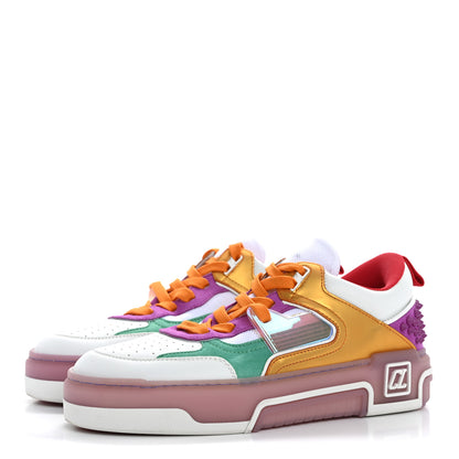 Christian Louboutin Calfskin Suede Spike Astroloubi Donna Low Top Sneakers 40.5 Kismet Supernova 4 of 12