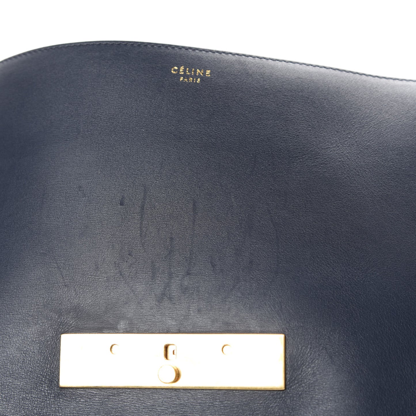 Calfskin Blade Flap Navy