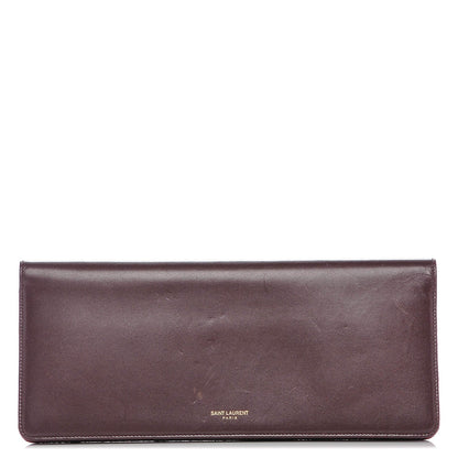 Saint Laurent Smooth Calfskin Long Marquage Document Case Bordeaux 1 of 7