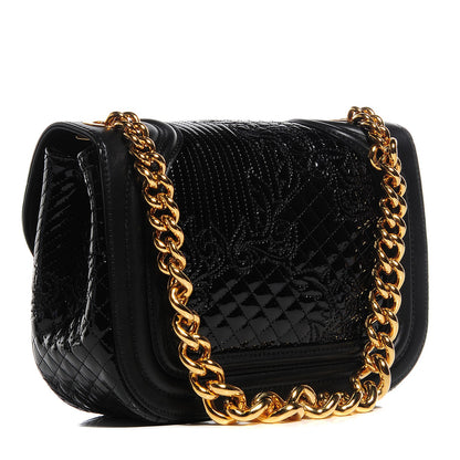 Versace Patent Micro Vanitas Shoulder Bag Black 3 of 7