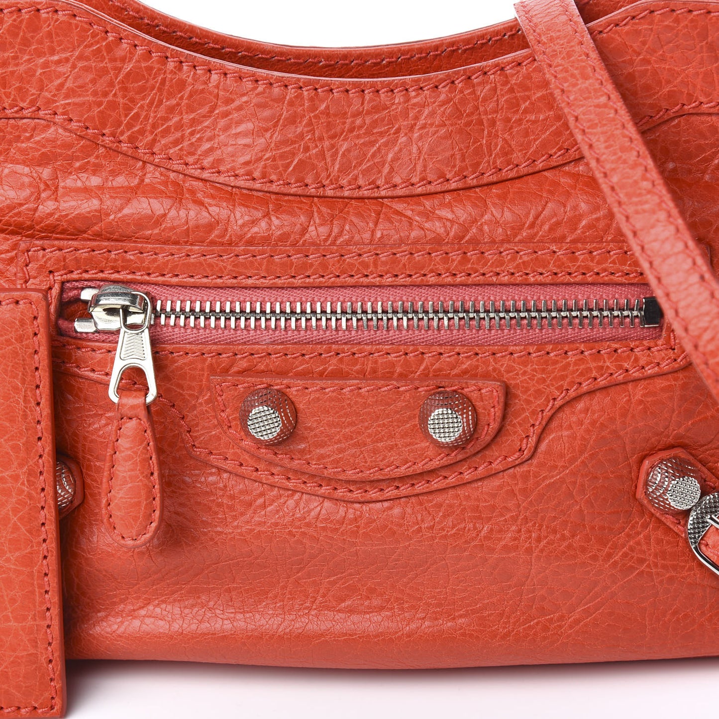 Agneau Giant 12 Silver Hardware Hip Rose Corail