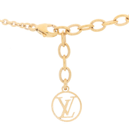 Louis Vuitton Brass Essential V Necklace Gold 4 of 5