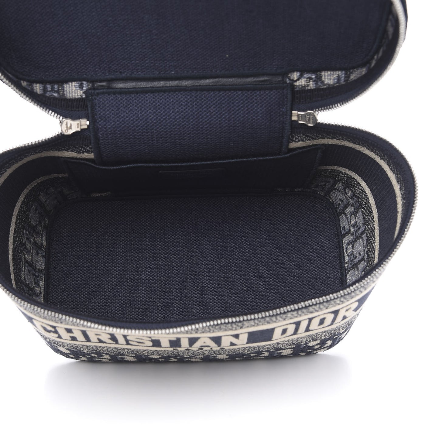 Oblique Diortravel Vanity Case Blue
