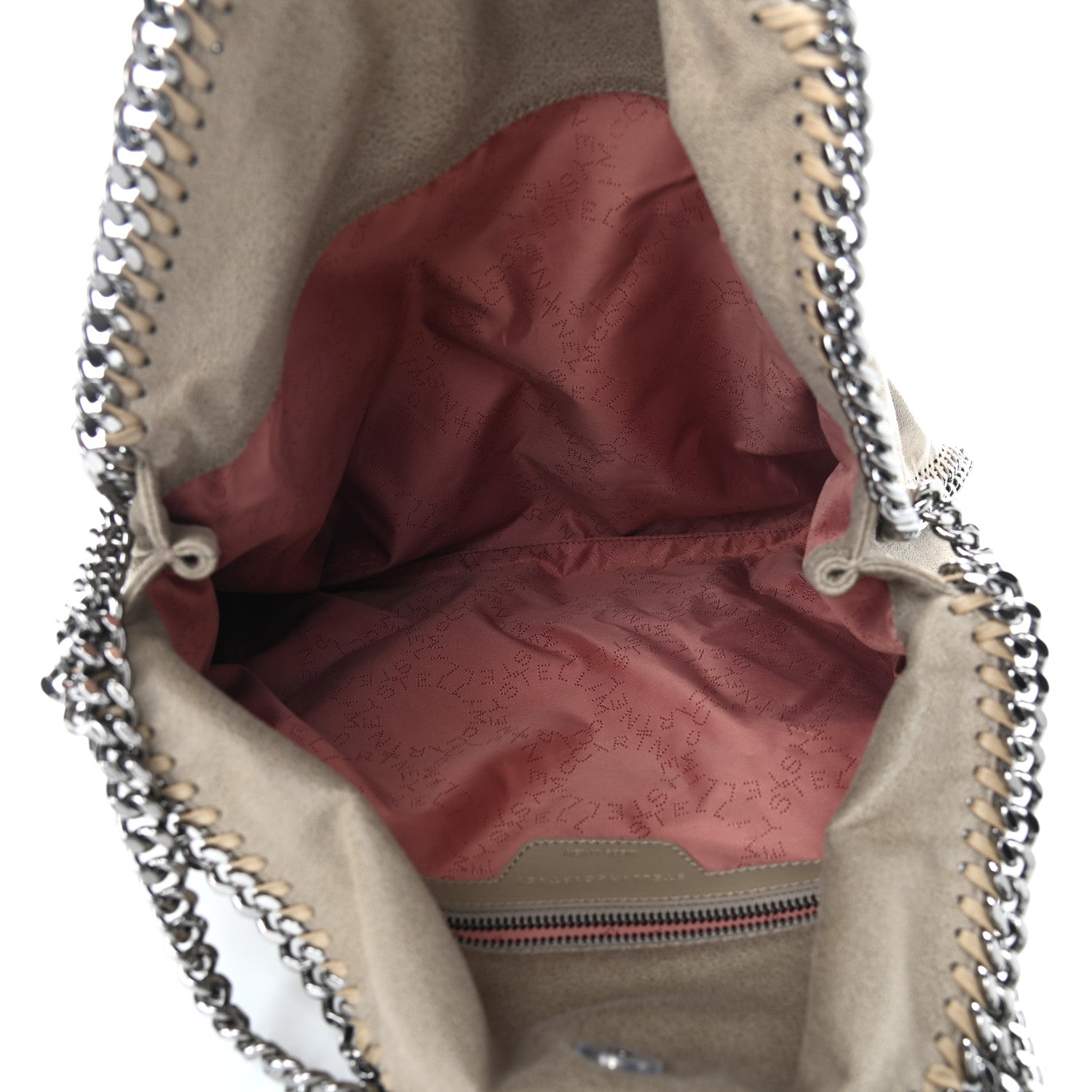 Stella McCartney Shaggy Deer Falabella Fold Over Tote Taupe 5 of 9