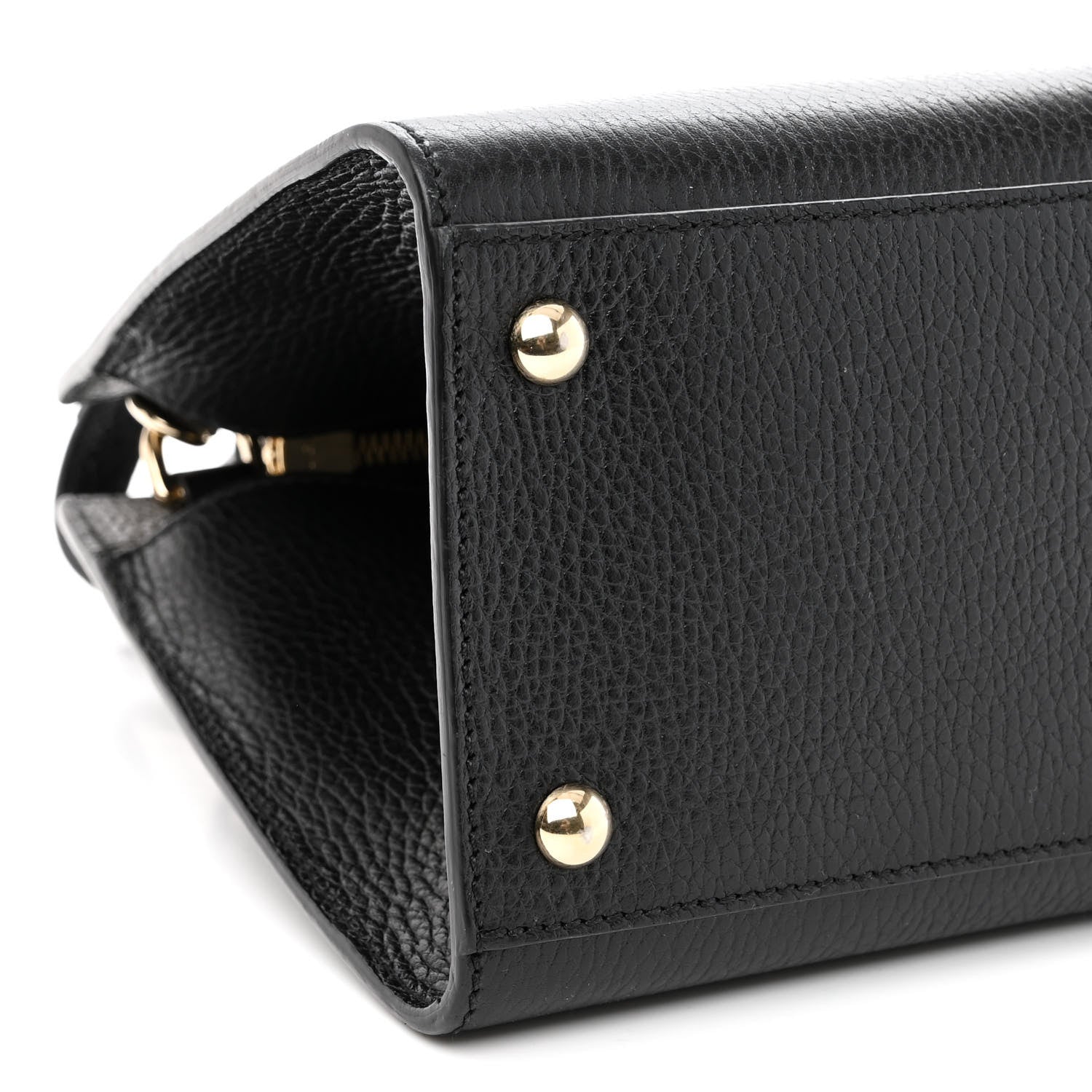 Gucci Dollar Calfskin Medium Soho Top Handle Satchel Black 9 of 10