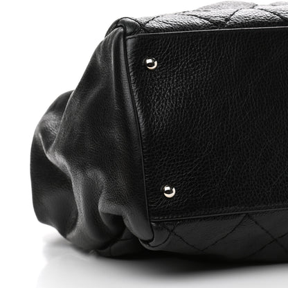 Chanel Glazed Calfskin Large On The Road Large Frame Tote Black 9 of 11