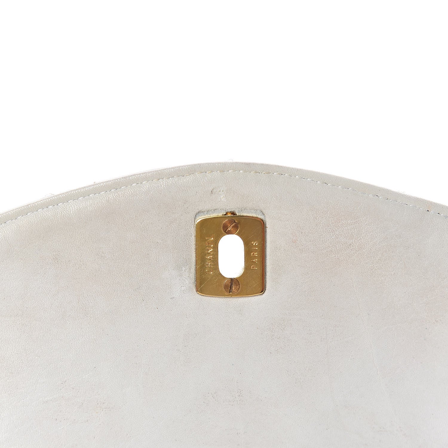 Chanel Lambskin Quilted Medium Single Flap White 12 of 17