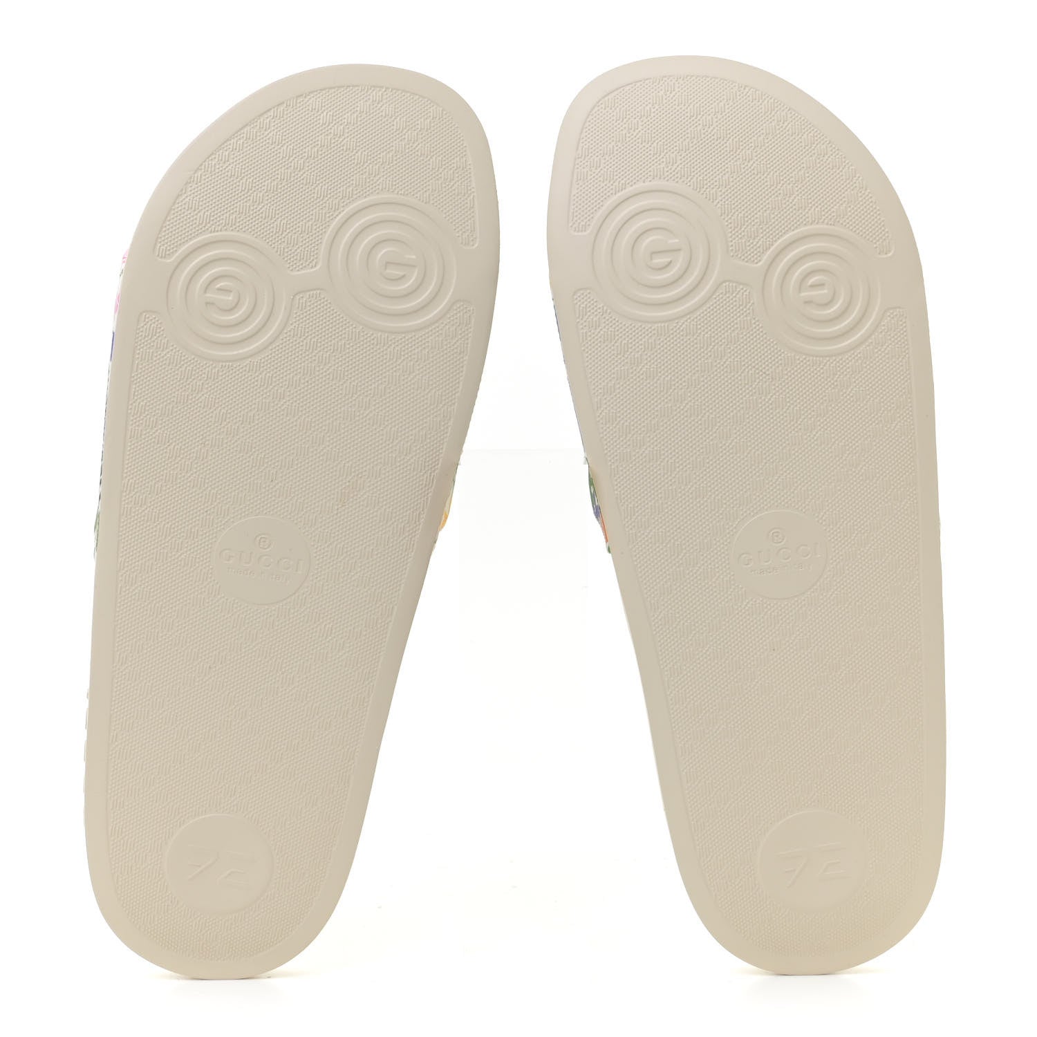 Christian Louboutin GUCCI X KEN SCOTT Rubber Womens Interlocking G Slide Sandals 40 Ivory 6 of 9