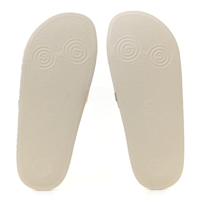 Christian Louboutin GUCCI X KEN SCOTT Rubber Womens Interlocking G Slide Sandals 40 Ivory 6 of 9