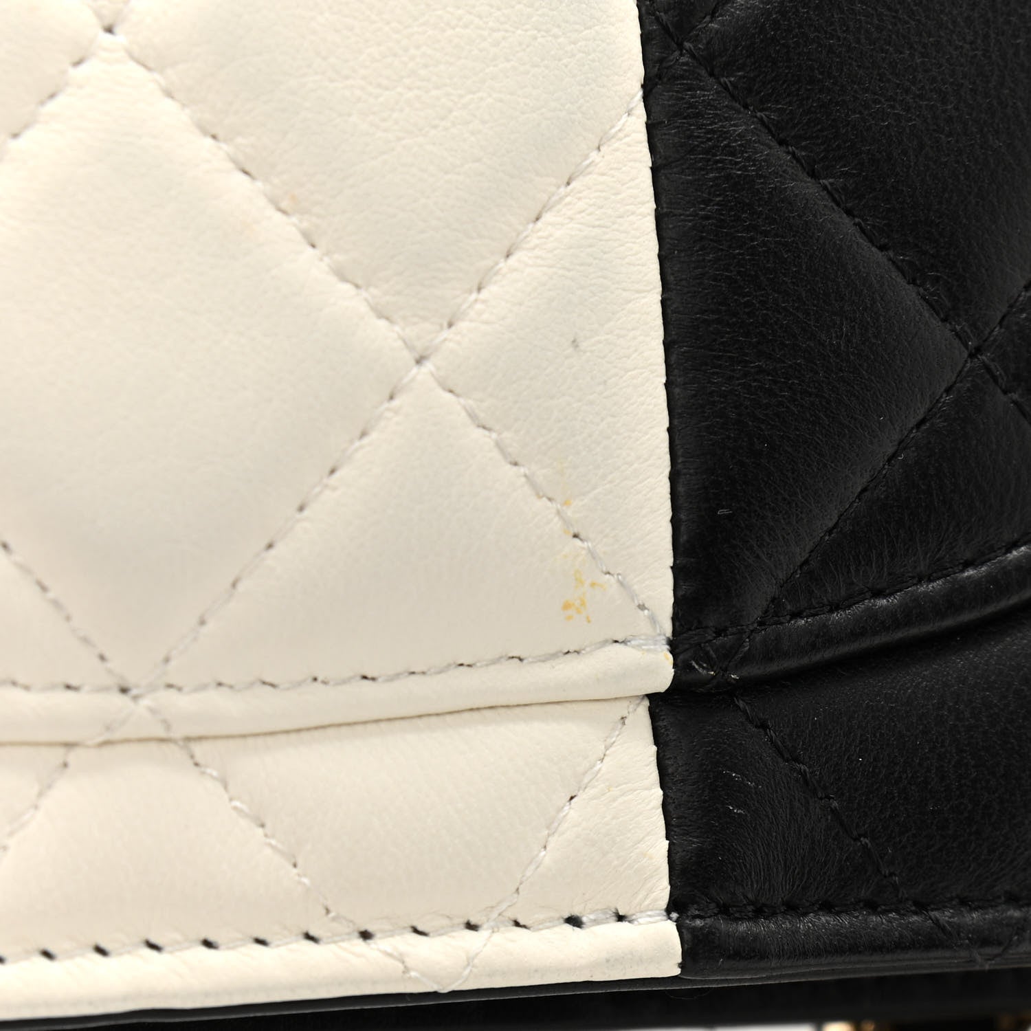 Chanel Lambskin Quilted Wallet On Chain WOC White Black 14 of 16