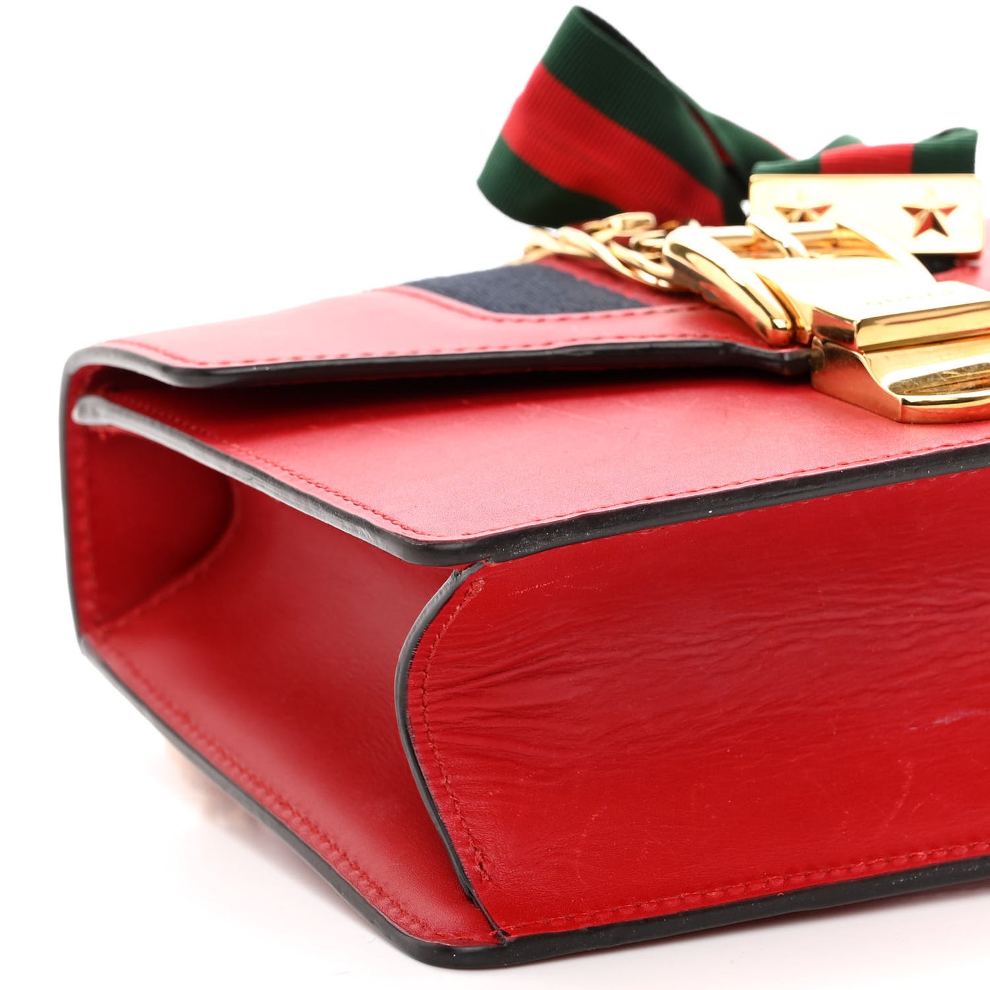 Calfskin Mini Sylvie Chain Shoulder Bag Hibiscus Red