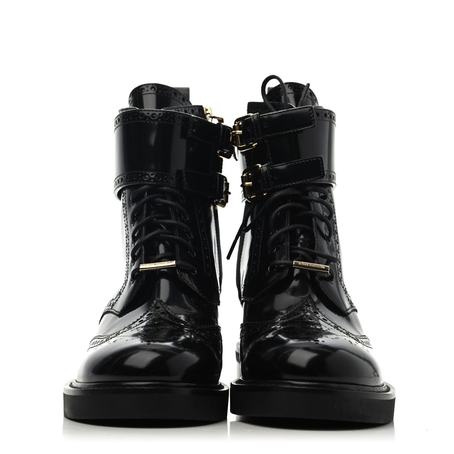 Glazed Calfskin Midtown Ankle Boots 40 Black