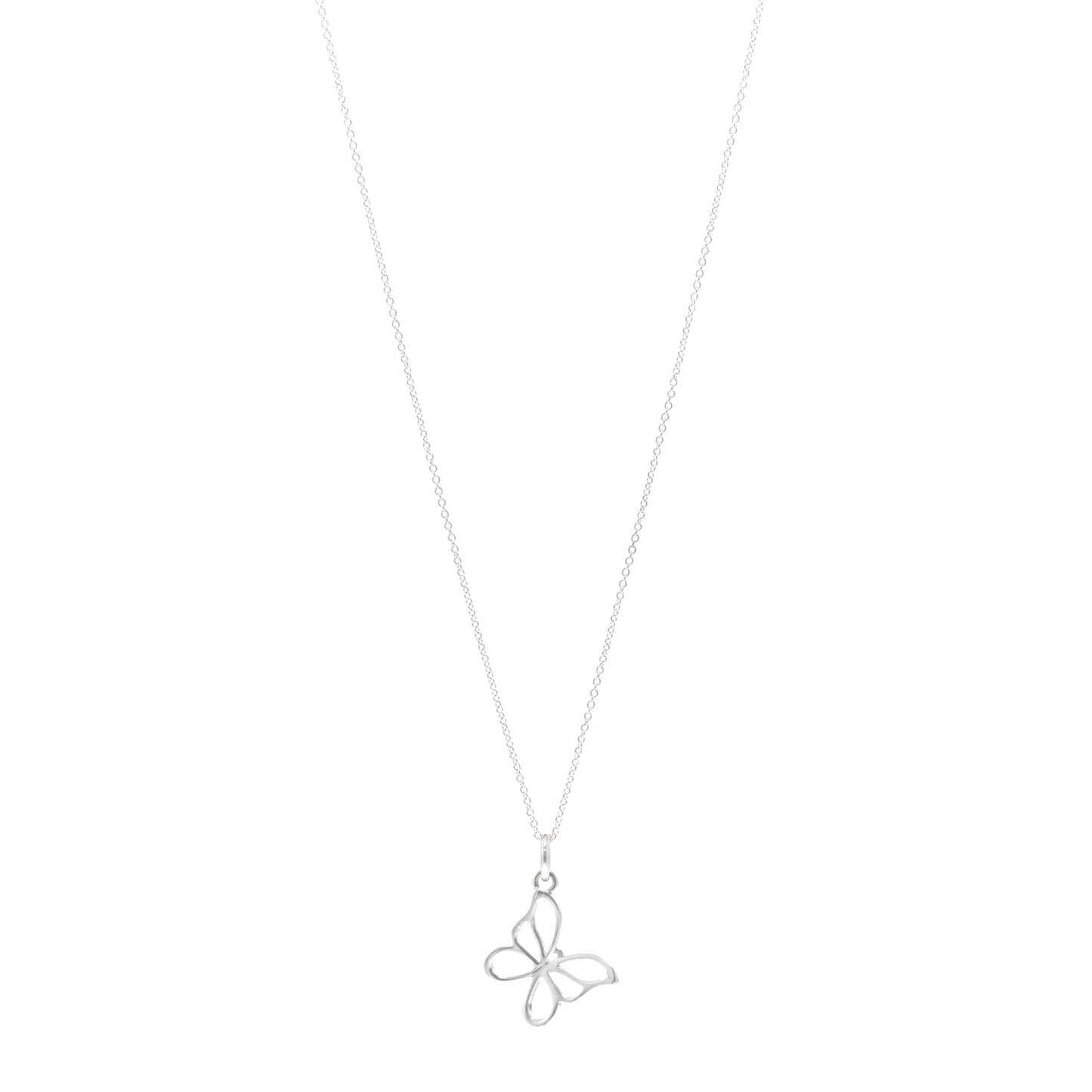 Sterling Silver Butterfly Pendant Necklace