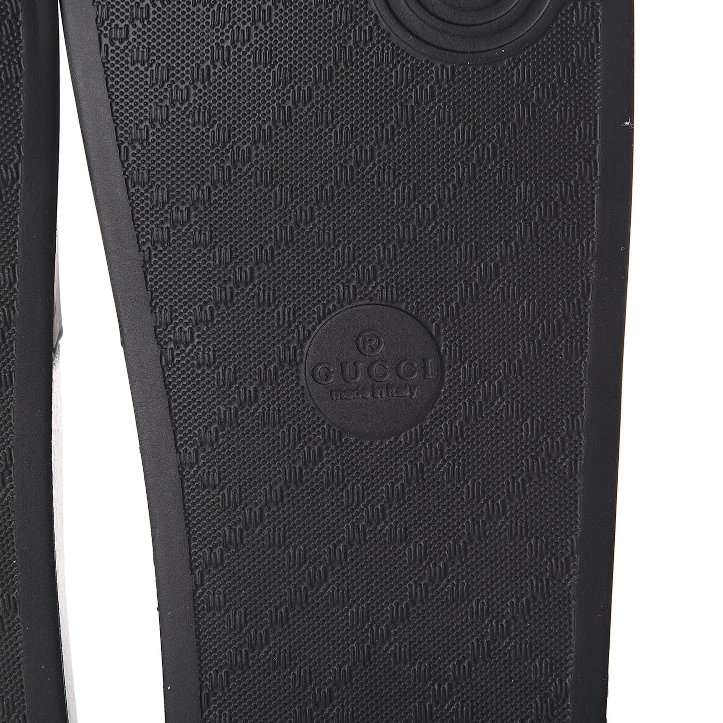 Rubber Womens Logo Slide Sandals 42 Black