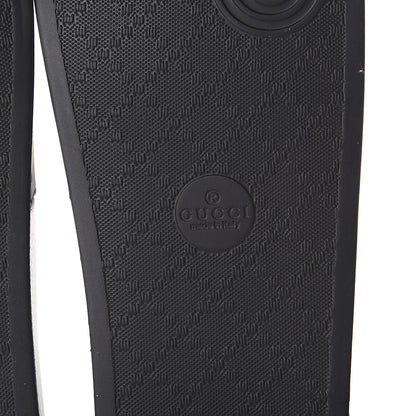 Gucci Rubber Womens Logo Slide Sandals 42 Black 6 of 8