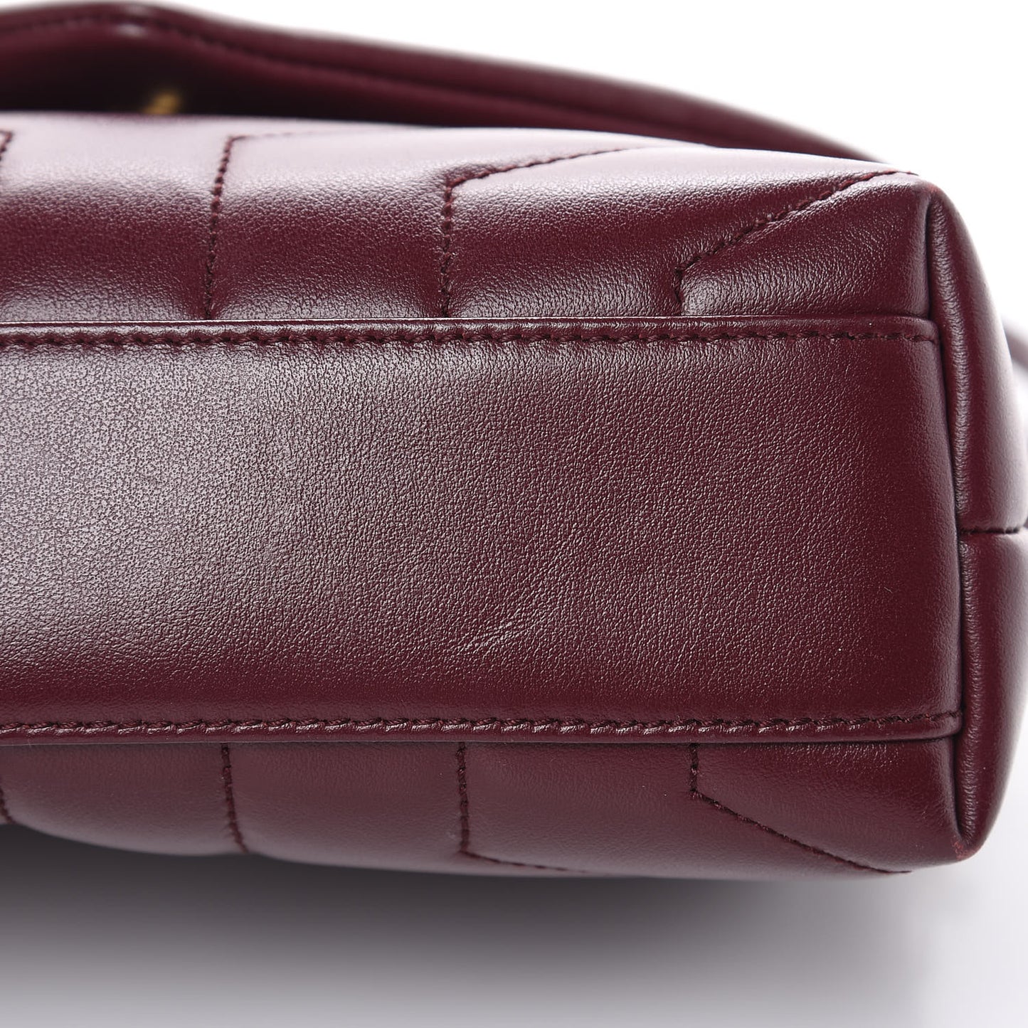 Calfskin Y Quilted Monogram Toy Loulou Crossbody Bag Rouge