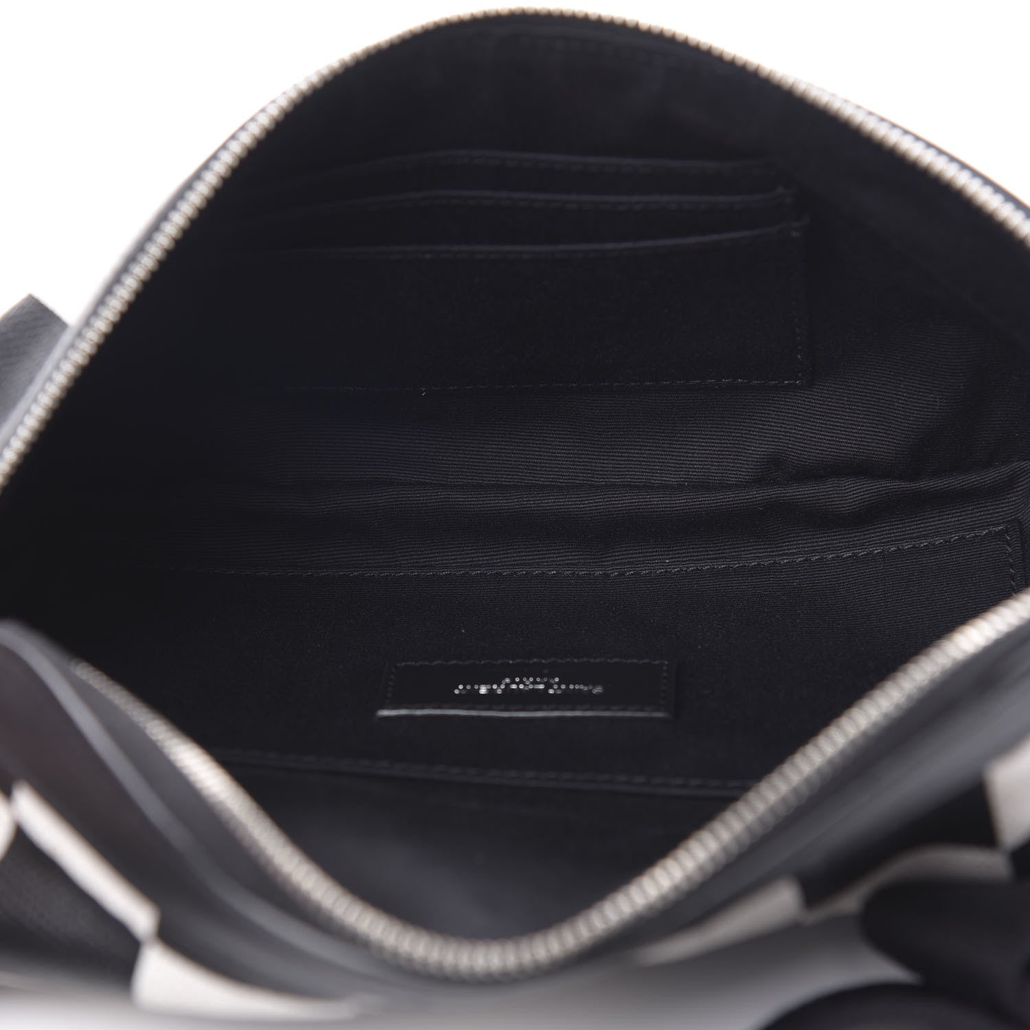 Saint Laurent Canvas Classic Belt Bag Black White 5 of 10