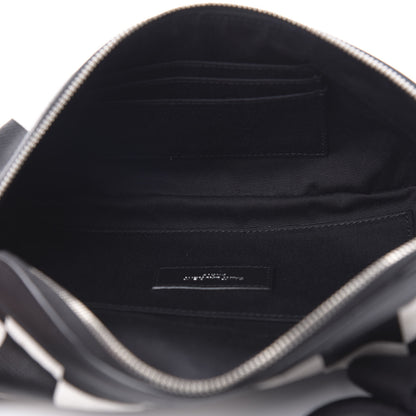 Saint Laurent Canvas Classic Belt Bag Black White 5 of 10