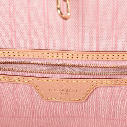 Louis Vuitton Damier Azur Neo Neverfull MM Rose Ballerine 6 of 10