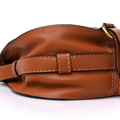 Chloe Calfskin Mini Marcie Round Crossbody Bag Tan 7 of 8